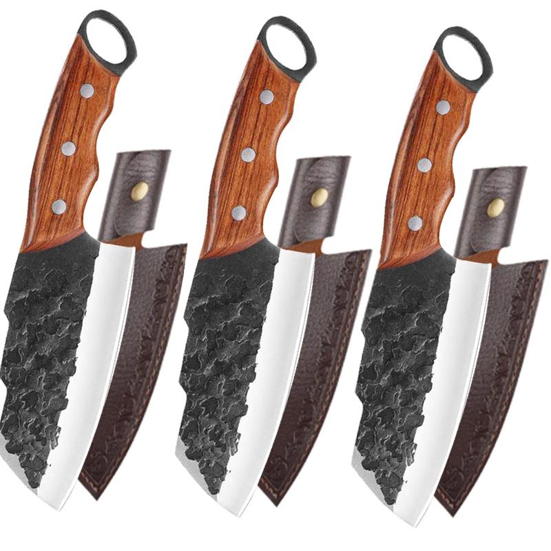 Stainless steel Knife Kitchen Boning Knife Handmade Forged Knife Meat Cleaver Fruit Slicing Cutting Vegetavle Household Knives