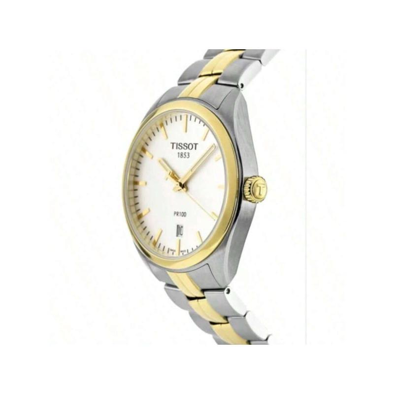 Tissot PR100 Series, Quartz Movement, Business Fashion Men's Watch, Swiss-made, 39mm White Dial, Stainless Steel Case & Strap, T101.410.22.031.00