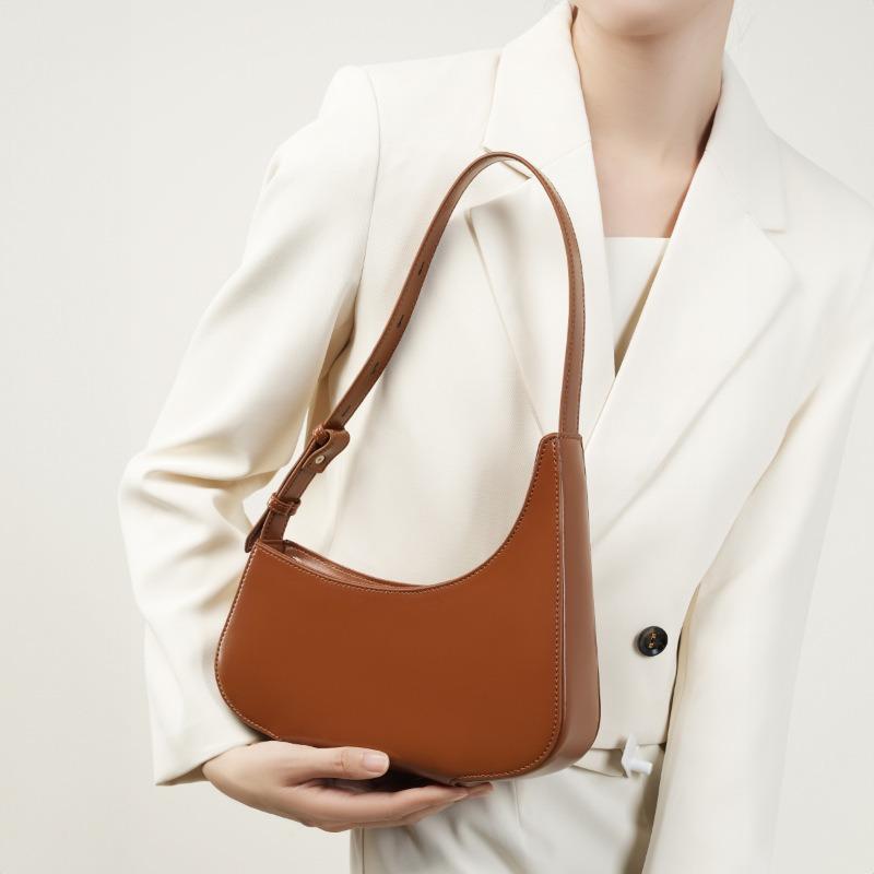 Niche leather design Kendou half-moon bag new minimalist style shoulder underarm bag handbag women's bag