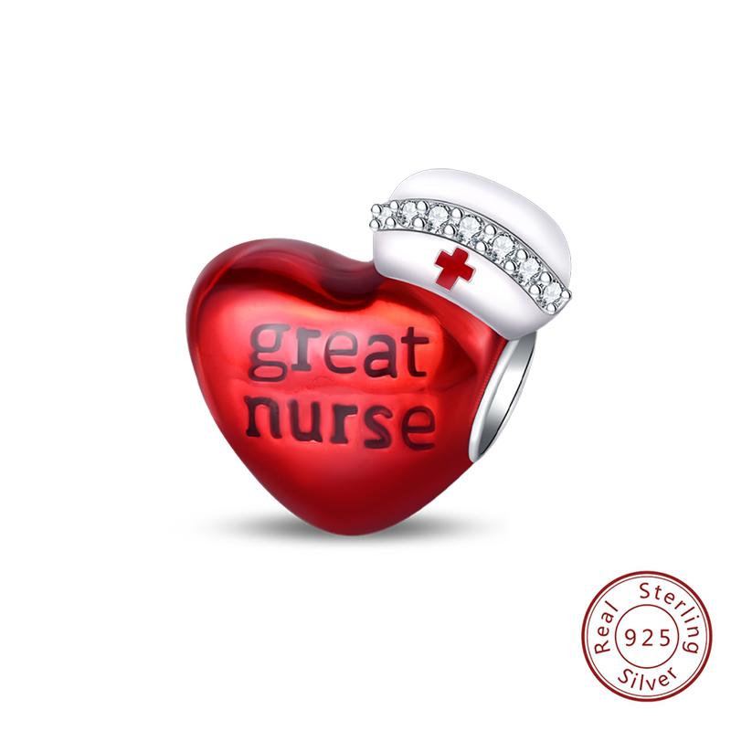 Silve Charms Beads Doctor'S Teeth Dentist Charms First Aid Kit Dangle For Bracelet Occupation Jewelry Gift