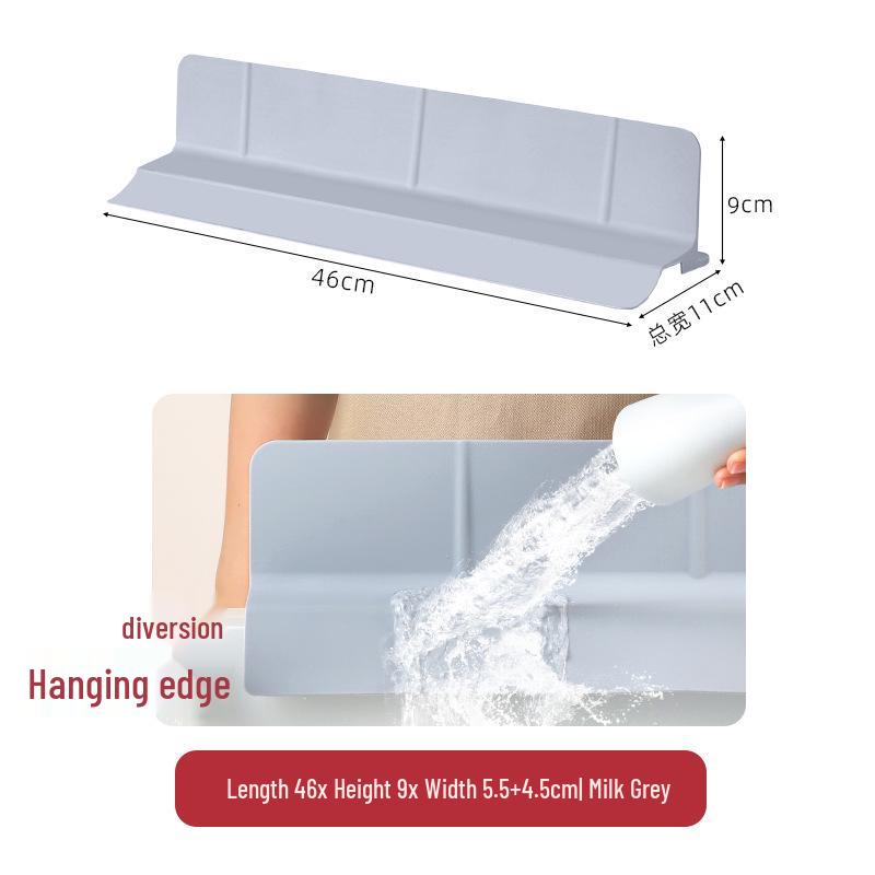 Silicone Sink Splash Guard with Suction Cup and Non-slip Water Barrier