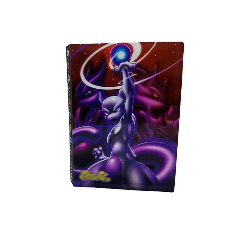 Nuovo Album Carte Gioco Pokémon Album Custodia Carte Pokémon Griglia 4 Quadrati Album Raccolta Carte Pokémon 3D
