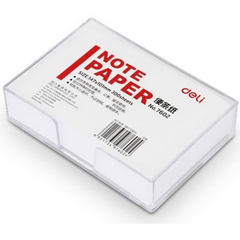 Deli 7602 Memo Paper with Dispenser Box белый