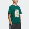 Adidas Neo 3D Letter Print Crew Neck Short Sleeve T-Shirt Men Tops Forest-Green IP3886