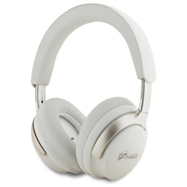 Guess Over-Ear Headphones Bluetooth Anc    Gubhc22Psfcsme Beige/Beige Metal Script Logo