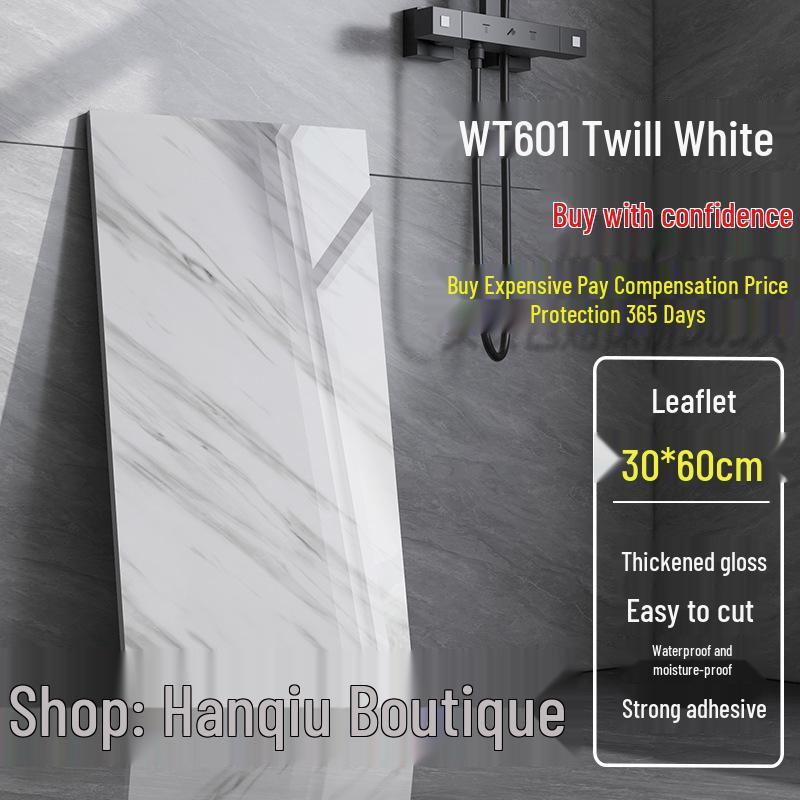 Self-Adhesive Grid Tile Wall Stickers for Bedroom, Living Room, Kitchen & Bathroom Renovation - Waterproof Decoration