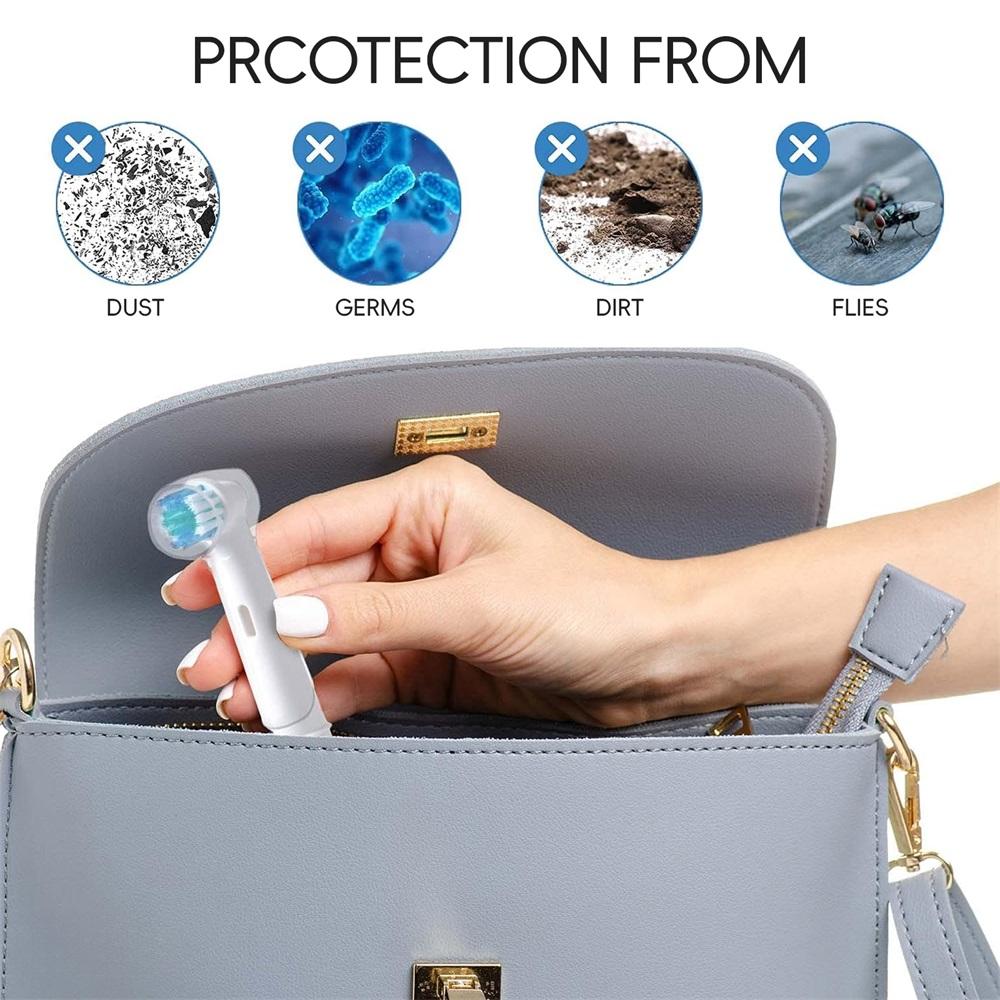 Sensible Pflege Ersatzbürstenköpfe & Zahnbürstenkopf Staubdichte Schutzabdeckungen, Kompatibel mit Oral B Elektrischer Zahnbürste