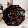 Rock Metal Music Band Collage Umbrella 8-Frame for Travel, Camping, Casual Lightweight Portable Umbrella, Essential for Every Family Holidays Gift
