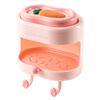 Wall Mount Soap Box with Soft Brush Carrot Double-sided Cleansing Brushes  Kitchen