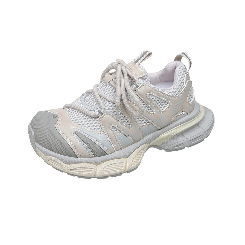 Mesh Breathable Dad Shoes Women's 2025 Summer New Trendy Shoes Fashion Versatile Casual Shoes Platform Heightening Sports Shoes