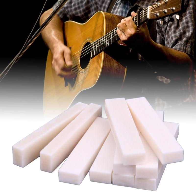 Guitar Nut Professional Bovine Bone Guitar Bridge Nut Replacement Guitar Bridge Nut Mandolin Musical Instrument Parts