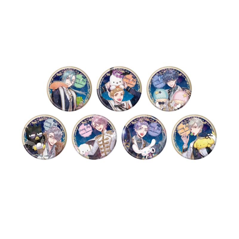 

StarrySky x Sanrio Characters 02 Autumn & Winter [Collaboration Illustration] Holographic Tin Badge [57mm] Box of 7