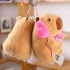 12Cm Love Balloon Capybara Plush Toy Plush Pendant Simulation Capibara Anime Fluffty Toy Stuffed Animals Soft Doll Plush Gifts