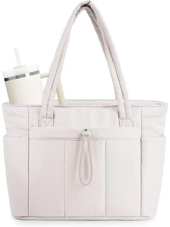 New Quilted Fashion Women's Handbag and Laptop Tote with Zipper