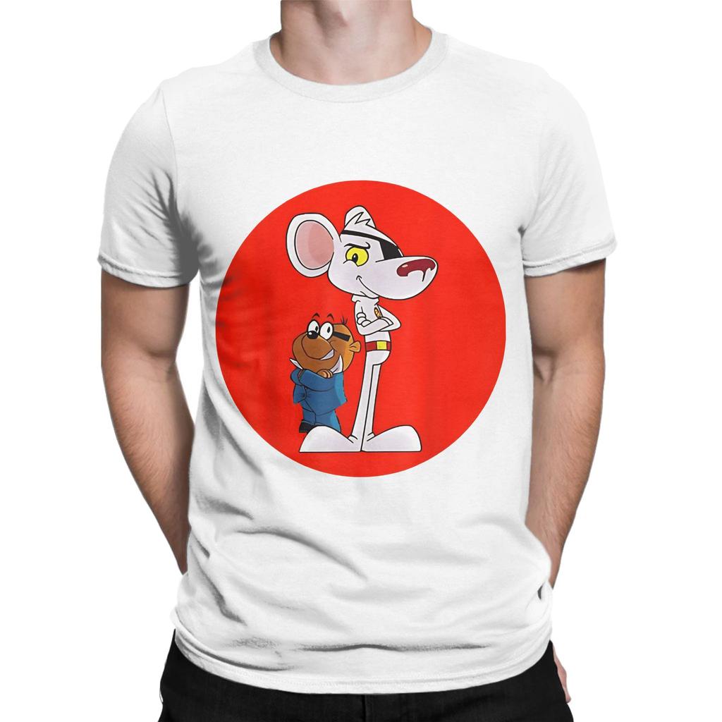 Danger Mouse Fan Tribute Poster Design Today Graphic Funny 100 Cotton TShirt Danger Mouse Tops Tees For Unisex