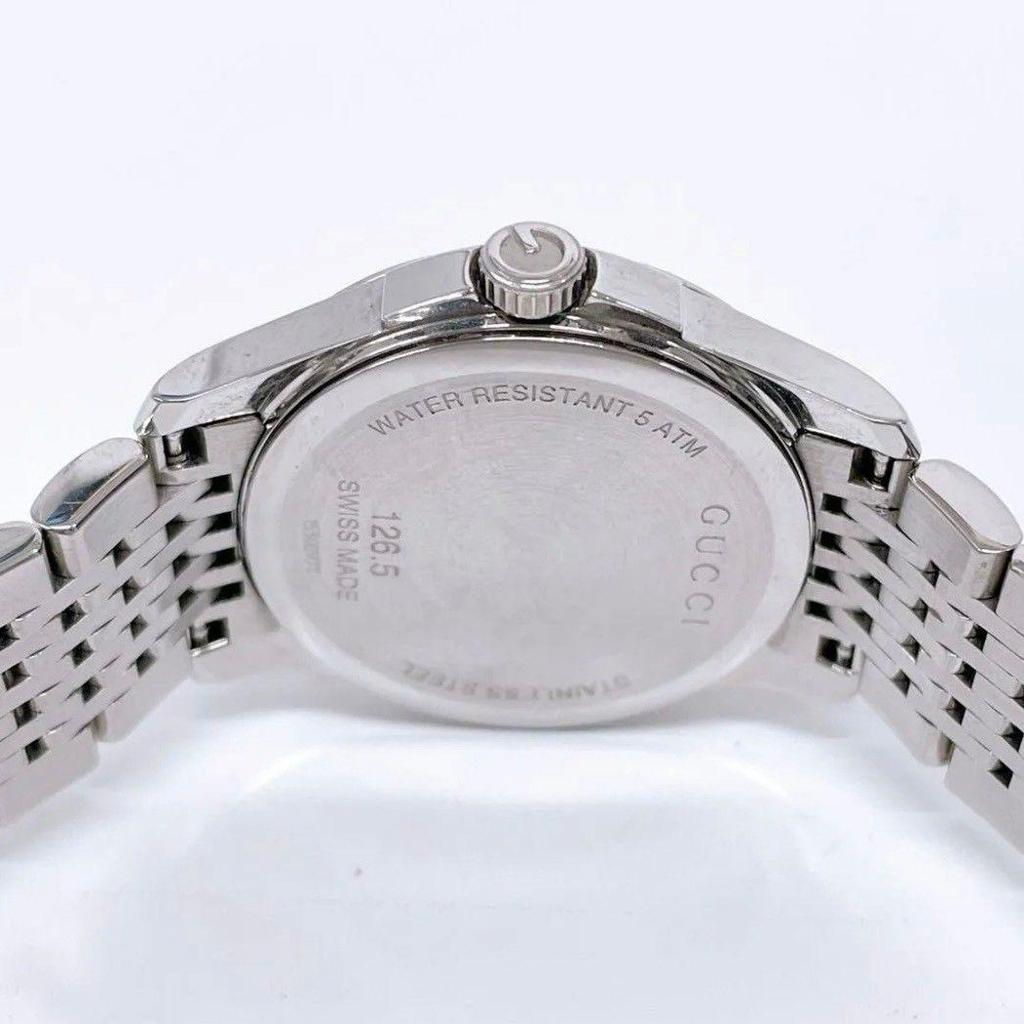 Used GUCCI watch quartz operation Gucci 126.5 ladies