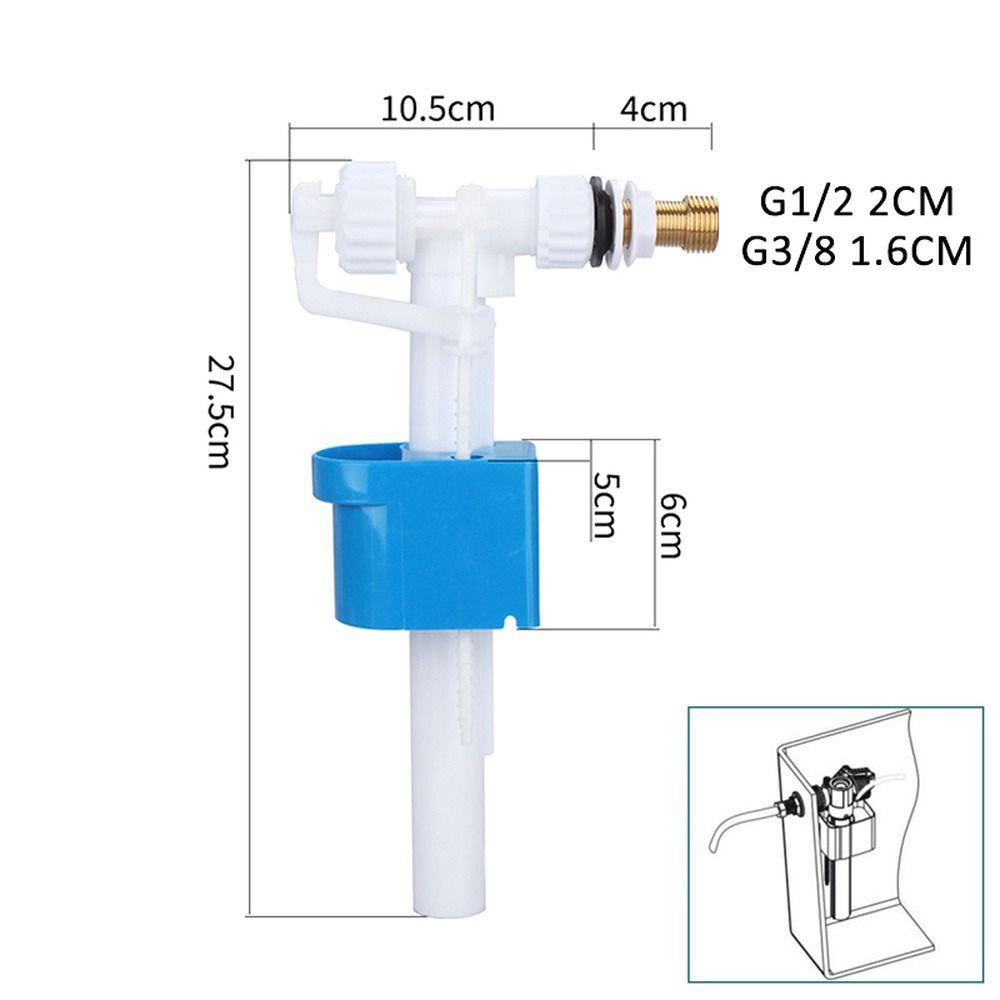 1Pcs Side Mounted Toilet Inlet Valve High Pressure Water Tank Fill Valve  for Toilet Tank Repair