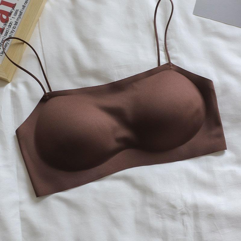 Women Thin Strap Seamless Push Up Backless Bra For Small Chest