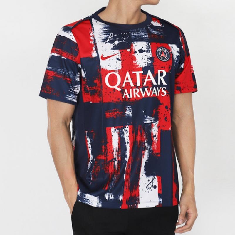Nike Kurzarm-T-Shirt Psg Paris Saint Germain Academy Pro Home Pre-Match-Top