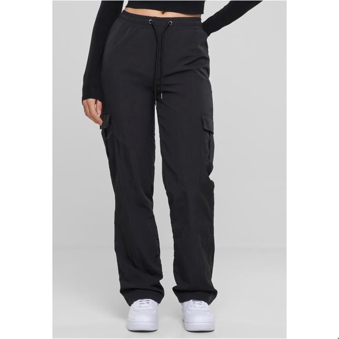 Pantalon Cargo Femme - Urban Classics - Noir - Taille Standard - 100% Polyester - Confort Optimal