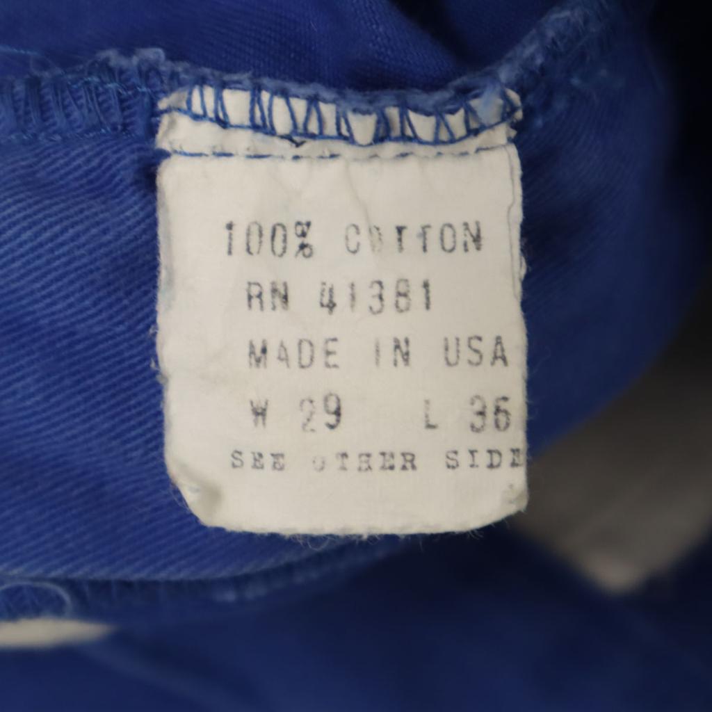 Polo by Ralph Lauren 80s Vintage 42 Talon Made In USA Tack Pants W29 Blue Men's Used