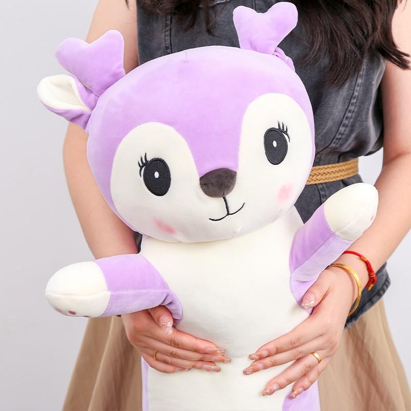 Long Plush Deer Stuffed Toy Pillow Adults Soft Cuddle Companion Sleep Aid 70-130cm