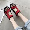 Versatile Sports Sandals Women's Outerwear 2025 Summer Casual Flat Sole Anti-slip Velcro Beach Shoes Girl