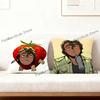BBoyfriend To DDeath Anime Pillow Covers Cartoon Sofa Decorative Home Doublesided Printing Short Plush Cute Cushion Cover