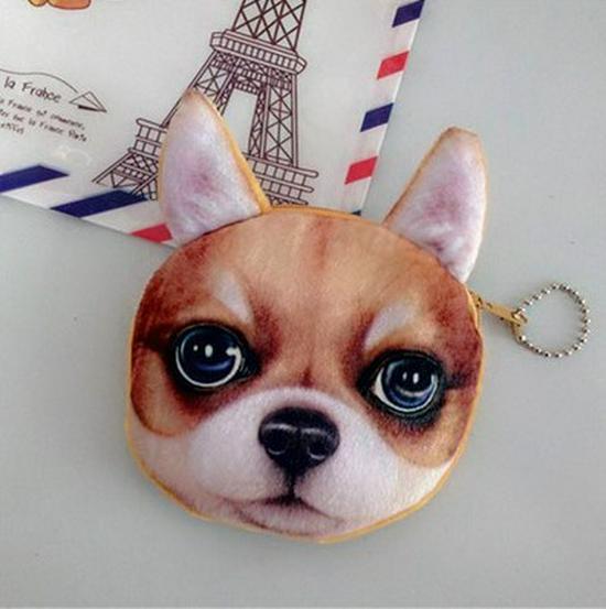 Cartoon Kitten Coin Purse & Key Holder Gift Set