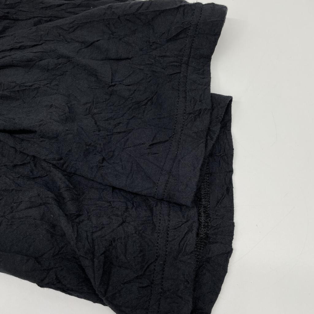 S'YTE 22 Years Black Wrinkles Processing Wrinkled Stand Color Over Cardigan UQ-T06-009 tops 3 blackUsed