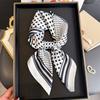 70Cm Dot Pattern Scarf Imitation Silk Square Scarf Women Neckerchief Female Luxury Square Scarves Satin Hijab Ribbon Bandana