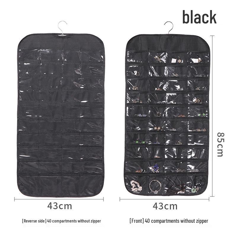 

80-Pocket Double-Sided Hanging Organizer for Jewelry & Miscellaneous Items