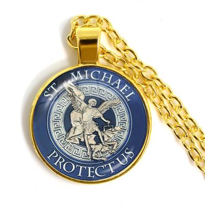 Saint Archange. Collier pendentif orthodoxe Michael, amulette religieuse, cadeaux pour hommes, nouveau