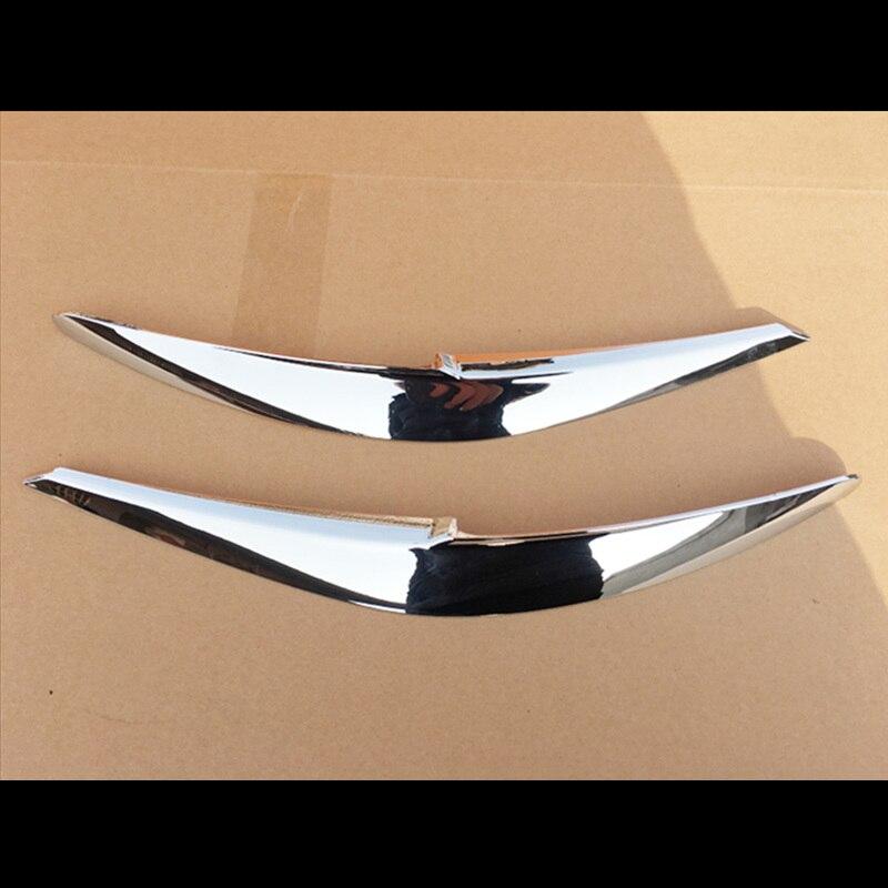 

Для Mazda 6 Atenza 2017-2019 2 шт./лот стайлинг автомобиля ABS фара для бровей декоративная накладка крышка века серебряный