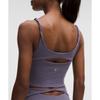 Align  Twist Strap Cropped Tank Top  Light Support  B C Cup Grape Mist