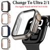 Glass+Case For Apple Watch 11 10 46mm 42mm 9 8 7 45mm 41mm Screen Protector Change Ultra 3/2/1 Bumper Cover iWatch 6 5 4 SE 44mm