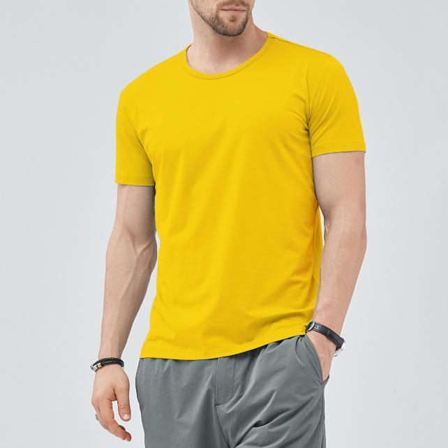 Men's Casual T Shrits Black Short Sleeve T-Shirt for Summer