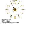 Wall Mount Clock Battery Powered 3D Digital Display Silent Sweep Movement Luminous Wall Clock for Living Room
