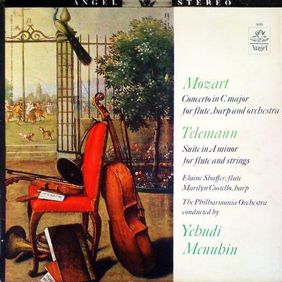 LP Record YEHUDI MENUHIN PHILHARMONIA ORCHES  Mozart Flute And Harp Concerto  T S36189 ANGEL US Classical Used