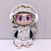 Labubu Doll Outfit Set 15cm 17cm Fashion Hooded Sun Protection Pants Headphones Glasses 4 Or 5 Piece Toy Clothing