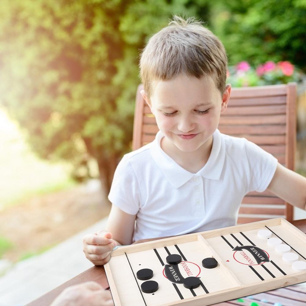 Fast Sling Game Toys Set Improves Hand Eye Coordination Wooden Construction Winner Board Games Toys