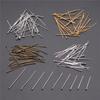 200pcs 18-35mm Flat Head Pins 4 Colors Headpins For Jewelry Making Jewelry Findings & Components