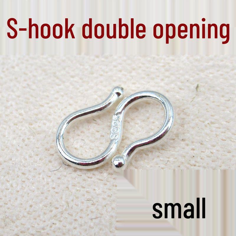 S925 Sterling Silver Question Mark Clasp for DIY Necklace and Bracelet Jewelry Making