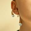 European and American fashionable ladies elegant irregular ear hooks personalized creativity cold style temperament versatile earrings