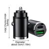 Car Super Fast Charger Dual Ports Support Android Apple Pull QC3.0 Fast Fast Charging 12-24V Ch W6C8