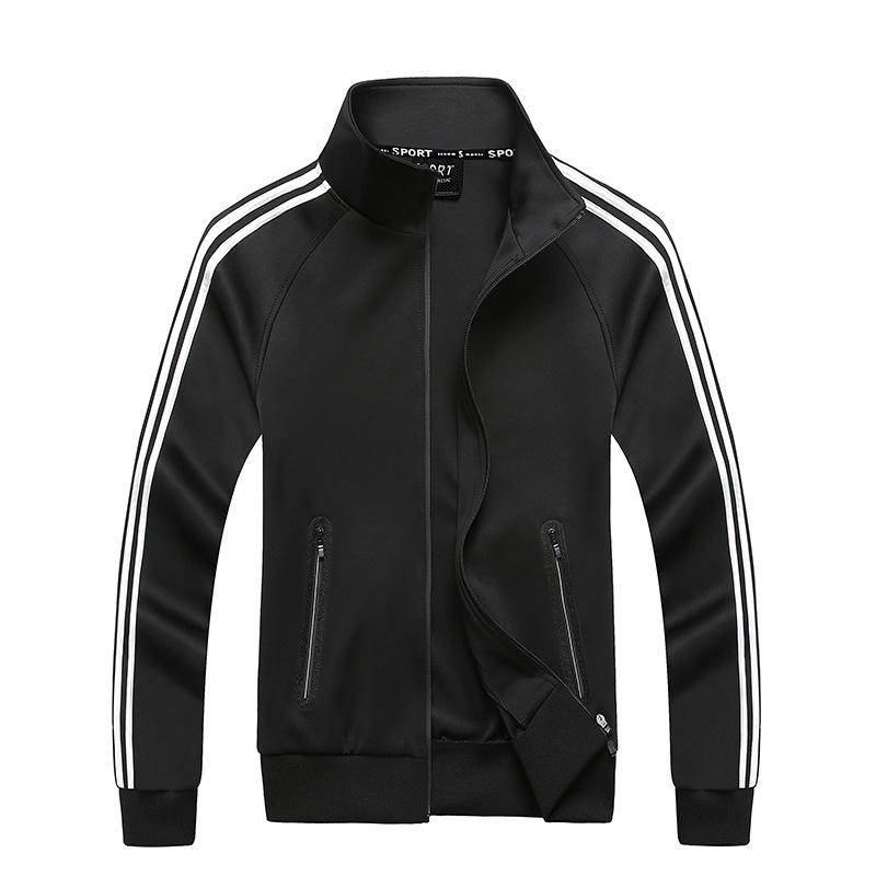 Cappotti da uomo oversize 3 strisce Giacca cappotto da uomo taglia forte 8xl Felpe sportive per uomo taglia grande Streetwear Giubbotto bomber