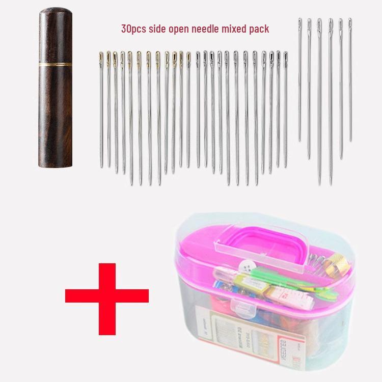 Easy-Thread Sewing Needles for Seniors & Visually Impaired - Ideal for Quilts, Comes with Needle and Thread Box