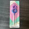 Galaxy Gradient Birthday Candle Ornament - Pink, Blue, Purple Cake Decoration