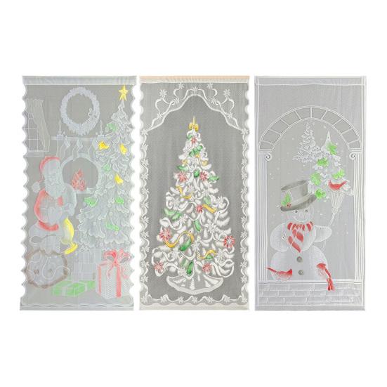 Vánoční stromek Závěsný panel Krajková zatemňovací závěs Dekorace Okenní dveřní závěs Závěs pro obývací pokoj Ložnice Domácí dekorace