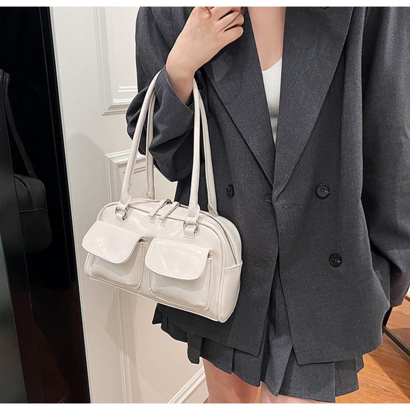 Bowling Bag Niche Boston Single Shoulder Handbag Underarm Bag